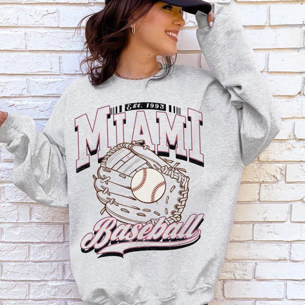 1993 Miami Marlins Baseball Retro Miami Baseball Miami Game Sweatshirt